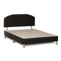 atlanta faux leather headboard double black