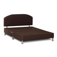 Atlanta Faux Leather Headboard - Double - Brown