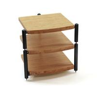 Atacama Eris Eco 5.0 Medium Bamboo / Black 3 Shelf Hi-Fi Stand