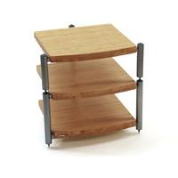 atacama eris eco 50 medium bamboo silver 3 shelf hi fi stand