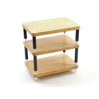 Atacama Evoque Eco 60/40 Natural Bamboo / Black 3 Shelf Hi-Fi Stand