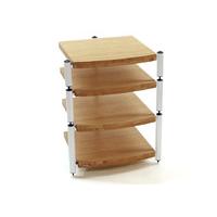 Atacama Eris Eco 5.0 Medium Bamboo / White 4 Shelf Hi-Fi Stand