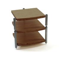 Atacama Eris Eco 5.0 Dark Bamboo / Silver 3 Shelf Hi-Fi Stand