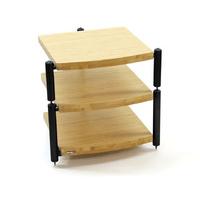 Atacama Eris Eco 5.0 Natural Bamboo / Black 3 Shelf Hi-Fi Stand