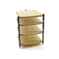 Atacama Eris Eco 5.0 Natural Bamboo / Silver 4 Shelf Hi-Fi Stand