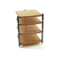 Atacama Eris Eco 5.0 Medium Bamboo / Silver 4 Shelf Hi-Fi Stand