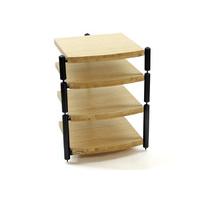 Atacama Eris Eco 5.0 Natural Bamboo / Black 4 Shelf Hi-Fi Stand