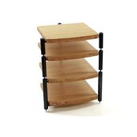 Atacama Eris Eco 5.0 Medium Bamboo / Black 4 Shelf Hi-Fi Stand