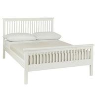 Atlanta White High Footend Small Double Bed with Optional Storage