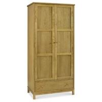 atlanta oak double wardrobe