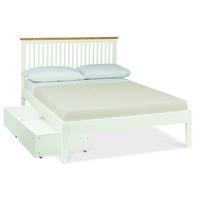 Atlanta Two Tone Low Footend Double Bed with Optional Storage
