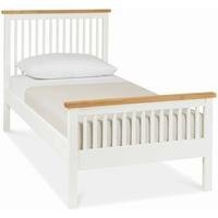 Atlanta Two Tone High Footend Single Bed with Optional Storage