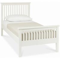 Atlanta White High Footend Single Bed with Optional Storage
