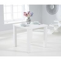 Athens 80cm Matt White Dining Table