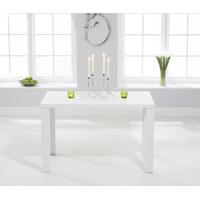 Athens 120cm Matt White Dining Table