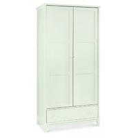 atlanta white double wardrobe