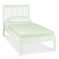 Atlanta White Low Footend Single Bed with Optional Storage