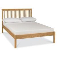 Atlanta Oak Low Footend Double Bed with Optional Storage