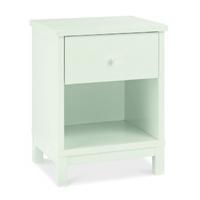 Atlanta White 1 Drawer Bedside Table