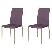 Atlantis Clarus Dining Chair - Purple (Pair)