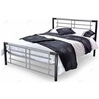 Atlanta Black and Silver Bed