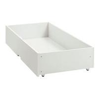 Atlanta White Underbed Drawer with dust cover