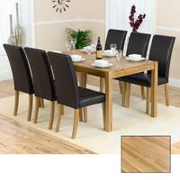 Atlanta Solid Oak Dining Table And 6 Atlanta Dining Chairs