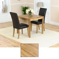 atlanta solid oak dining table and 2 atlanta chairs