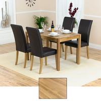 Atlanta Solid Oak Dining Table And 4 Atlanta Chairs