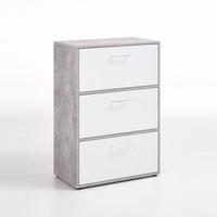 Athena Multipurpose Storage Cabinet In Light Atelier And White
