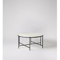 Athena coffee table in marble & iron