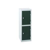 ATLAS KS1 2DOOR LOCKER 943MM H x 300MMW x 450MMD KEY LOCK GREEN