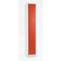 atlas metal locker 1800 x 450 x 450 1 door red door key lock