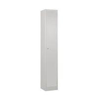 atlas metal locker 1800 x 450 x 450 1 door grey door key lock