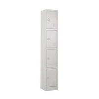 atlas metal locker 1800 x 450 x 450 4 door grey door key lock