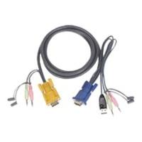 ATEN 2L-5302U - Keyboard / mouse / video / audio cable 1.8m