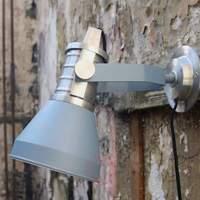 attractive brusk wall lamp in light blue