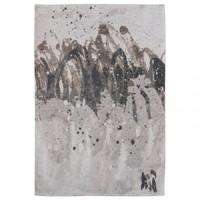 Atlantic Grey Distressed Abstract Living Room Rug -Louis de Poortere 230x230