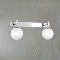 Attractive wall light H2O for the bathroom, 2-bulb
