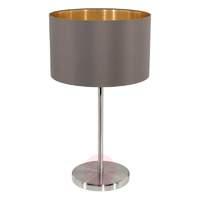 Attractive Carpi table lamp with fabric lampshade