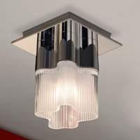 Attractive ceiling lamp Flor with glass shade