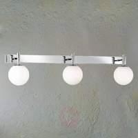 Attractive wall light H2O for the bathroom, 3-bulb