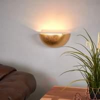 Attractive wall uplighter Gesa in gold