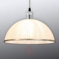 attractive glass pendant light anella matt nickel