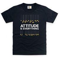 Attitude is Everything Braille Lanterns Kid\'s T Shirt