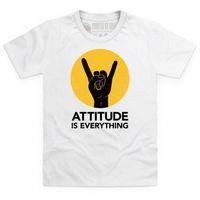 Attitude Is Everything Horns Dark Kid\'s T Shirt