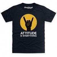 attitude is everything horns light kids t shirt