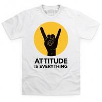 attitude is everything horns dark t shirt