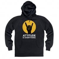 attitude is everything horns light hoodie