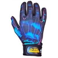 atak neon blue gloves adult